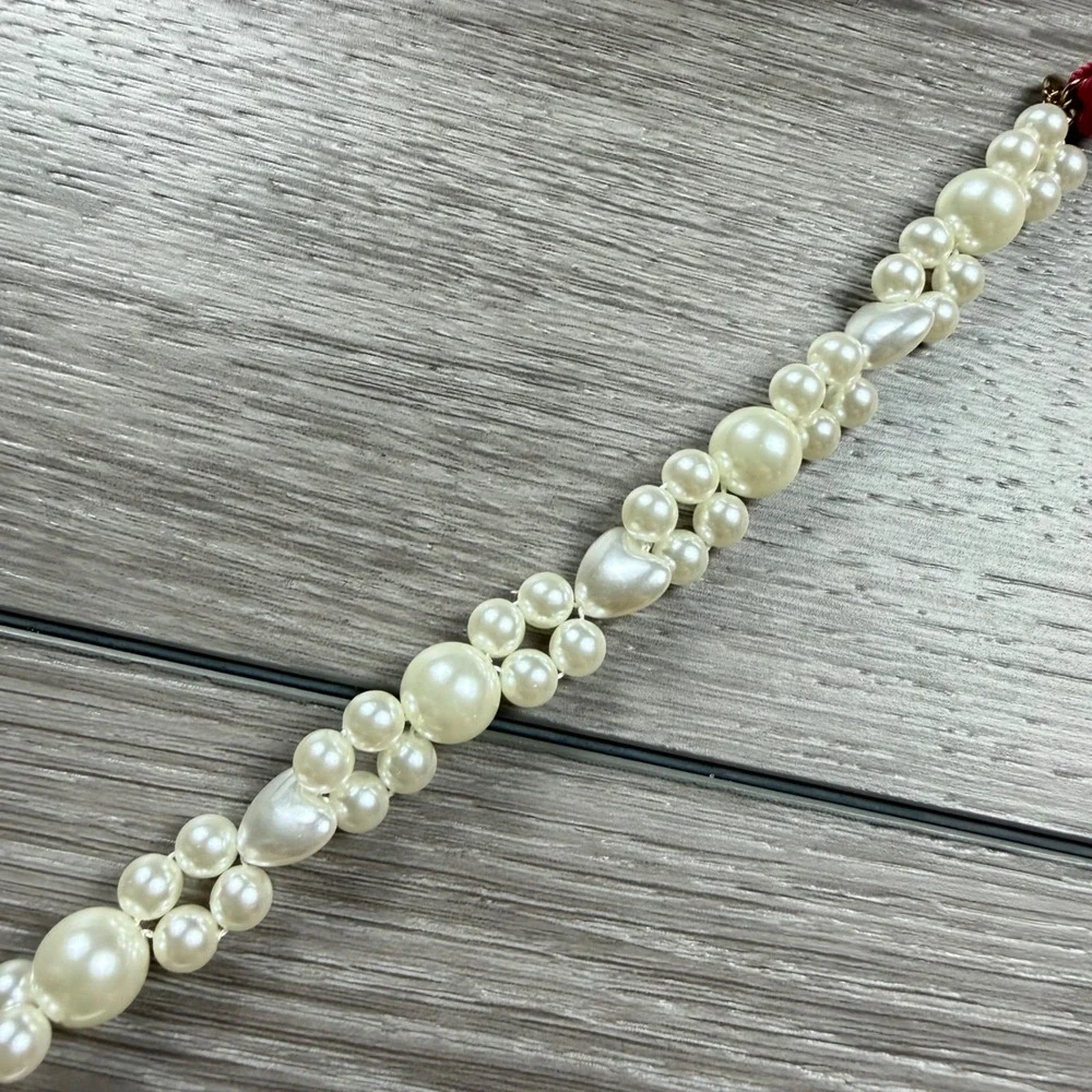 Crewcuts Girls Headband Faux Pearl Ribbon Tie BM622 Pink One Size